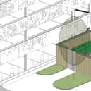 Proposed new bin store in Park Place
