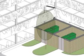 Proposed new bin store in Park Place
