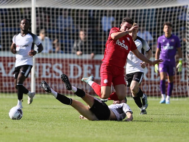 Action from Worthing's win at Dover in National League South