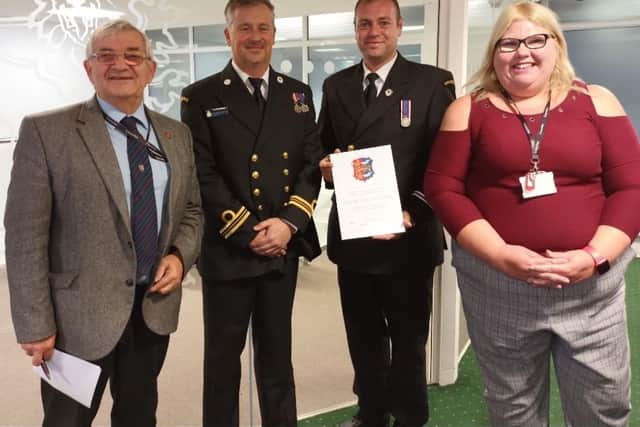 Hastings Coastguards receive a civic award