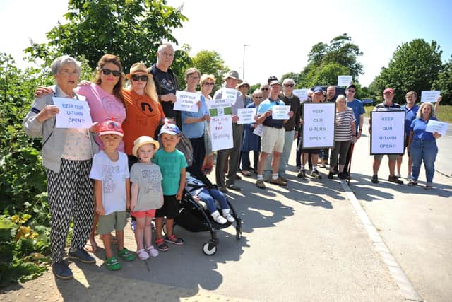 Up to 60 members of the local community submitted objections to plans to close the U-turn on the New Monks Farm stretch of the A27. Photo: Steve Robards SR2306053