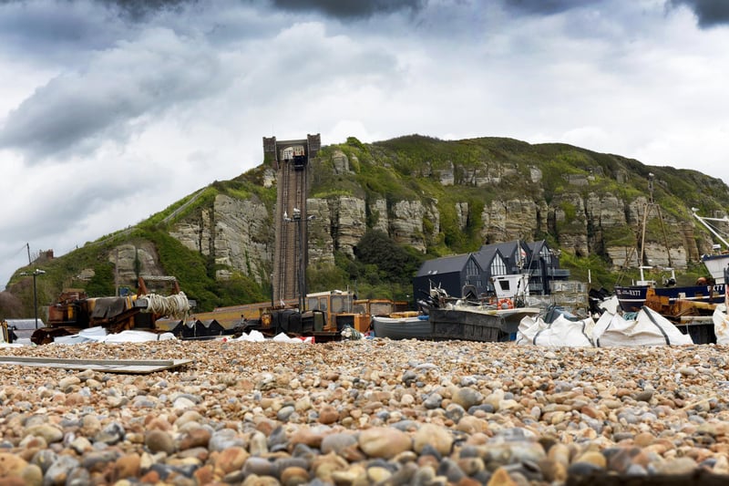 Hastings Fishermen's Beach and East Hill