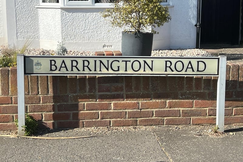 Barrington Road in Worthing is closed to allow for repair works to take place.