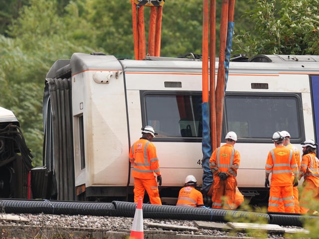 Lewes train recovery on Thursday, August 20