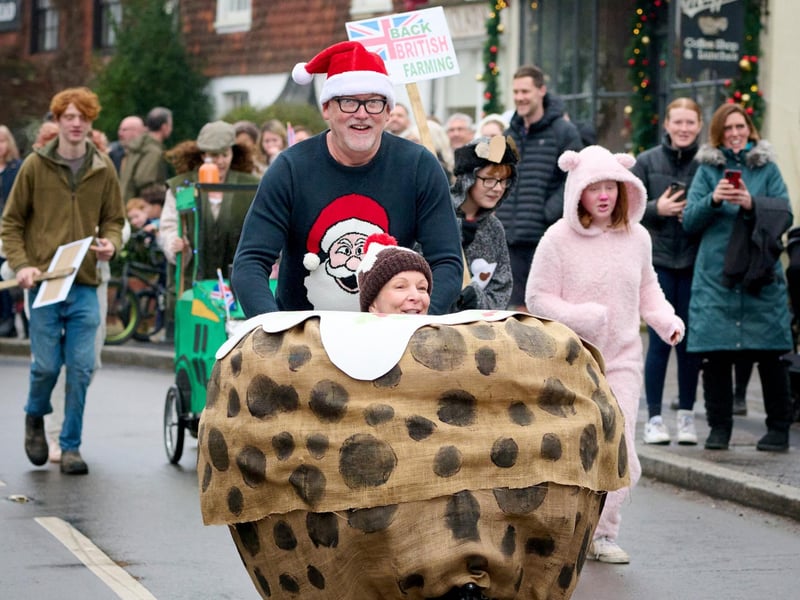 The East Hoathly Pram Race returned for 2024 on Boxing Day