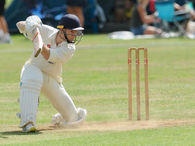 Action from Findon CC's Sussex League division two clash with Burgess Hill