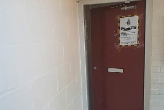 Police issued a drugs warrant for the Lennox Road property