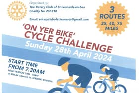 Cycle challenge flyer.