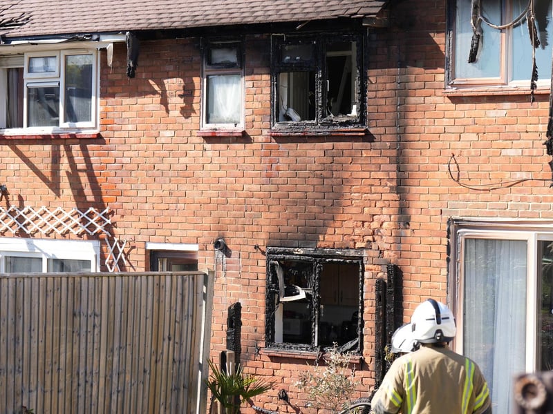 Fire crews are tackling a blaze in Crawley, according to a West Sussex Fire & Rescue Service spokesperson.