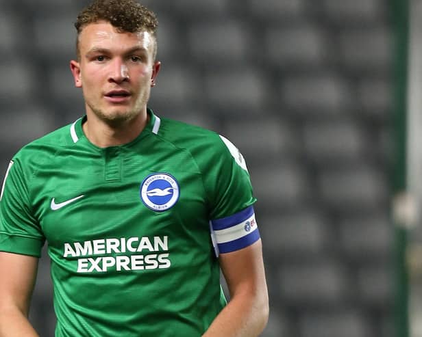 Ben Barclay in action for Brighton & Hove Albion U21 back in 2018