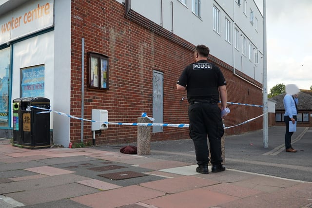 Police at the scene. Picture: Sussex News and Pictures