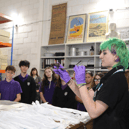 Students at the Heritage Collection Shop