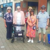 Members of the Macular Society Horsham Support Group joined the accessibility walk