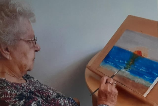 Art on the Trail at St Winefrides Residential Home in Littlehampton