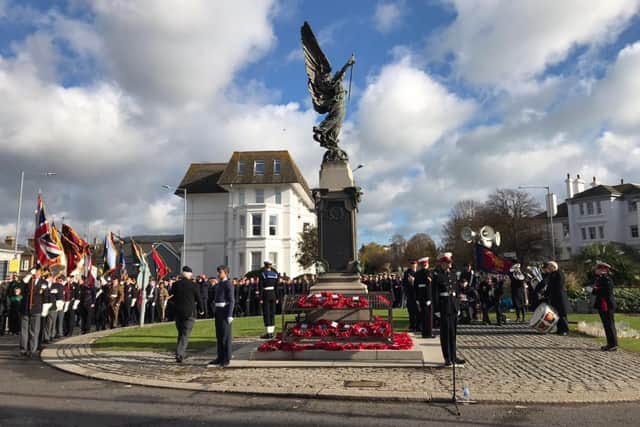 Eastbourne's Remembrance Day service. Picture from Visit Eastbourne