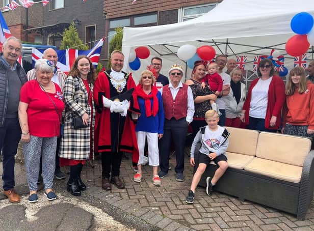 The Platinum Jubilee weekend in Hastings. Mayor of Hastings Cllr James Edward Bacon is pictured visiting the event.