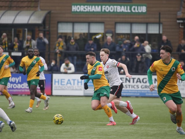 Promotion-chasing Horsham FC were held to a 1-1 draw at home by visiting Chatham Town