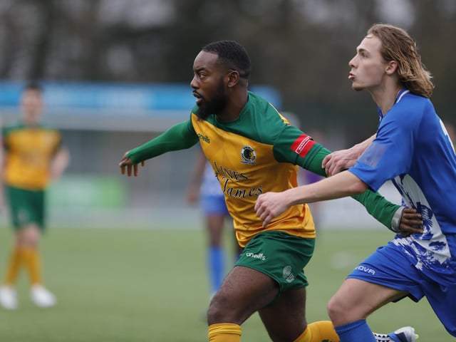 Isthmian Premier action from Horsham's dramatic home win over Wingate & Finchley on Saturday