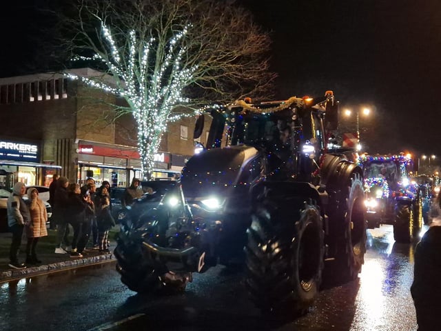 The Arundel Illuminated Tractor Run 2025 in Rustington, which it was visiting for the first time