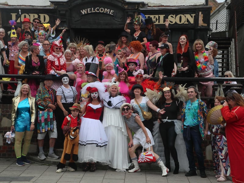 Frock Up Friday 2024 in Hastings. Photo by Roberts Photographic