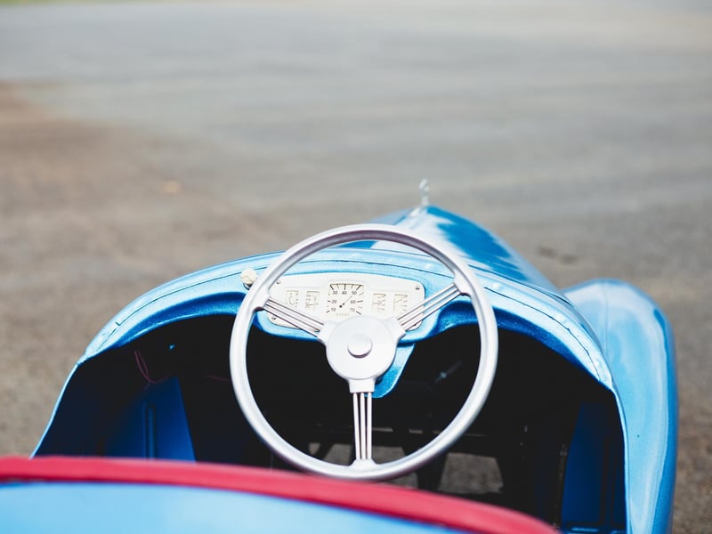 The pedal car has been restored with an exacting eye for detail. Photo: Johnathan Swan.