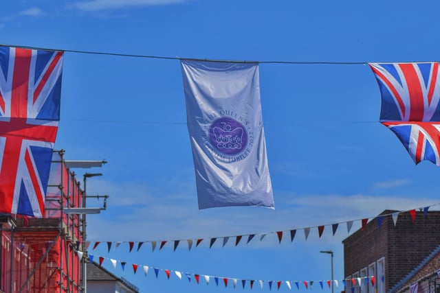 Flags fly for the Platinum Jubilee bank holiday weekend