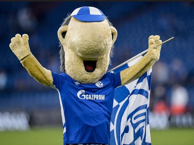 The mascot for the German side, F.C. Shalke looks a little like a cross between Postman Pat and a Womble.
If this crazy clash of Cbeebies characters doesn’t strike fear into F.C. Schalke’s Bundesliga 2 opponents… then what will?