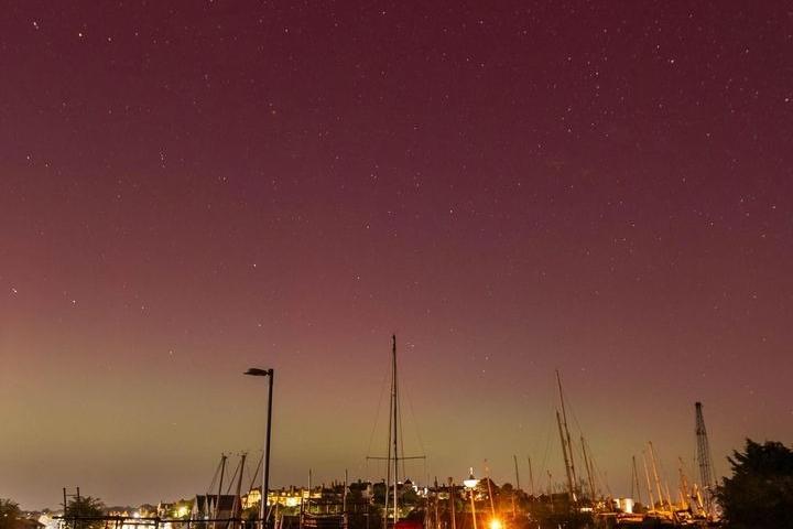 The Northern Lights captured in Hastings. Picture: Sarah Rook
