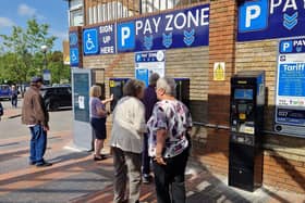 The parking machines at the Market Place Shopping Centre car park in Burgess Hill (pictured in May)