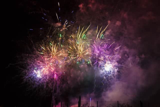 The Woodlands Meed Family Fireworks evening in 2019