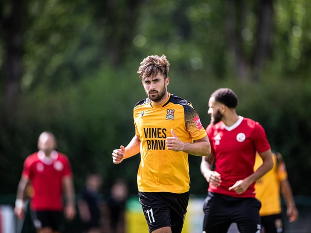 Action from the pre-season friendly between Three Bridges and Crawley Town. Crawley Town won 2-1 thanks to two goals from Danilo Orsi. Picture: Eva Gilbert
