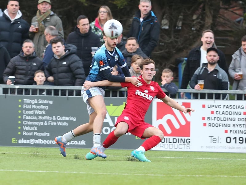 Action from Worthing's 6-4 win at home to Dover in National League South