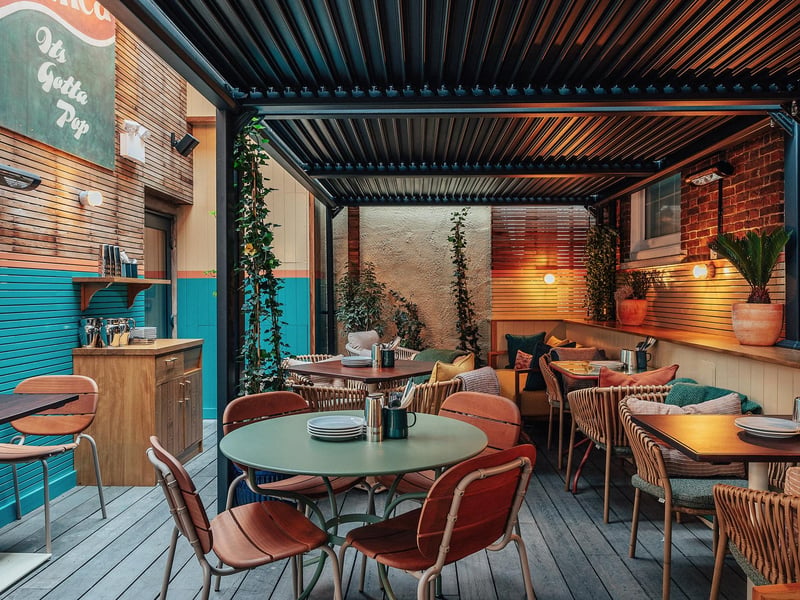 The Permit Room's terrace