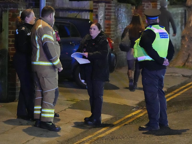A23 in Brighton closed as police and fire brigade deal with house fire