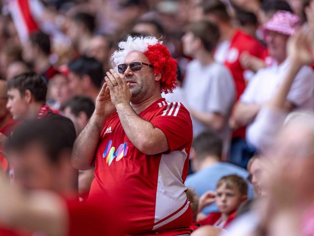 Crawley Town fans flocked to Wembley in their thousands to roar the boys on to glory.