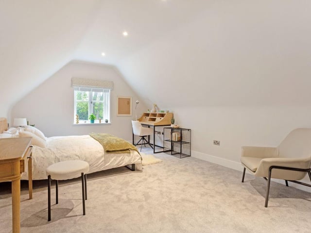 Another of the property's six bedrooms.