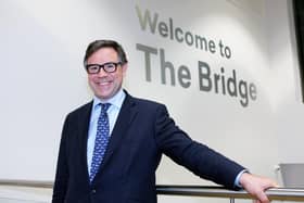 Horsham MP Jeremy Quin pictured at the unveiling of The Bridge Leisure Centre in Broadbridge Heath. Photo by Derek Martin Photography.