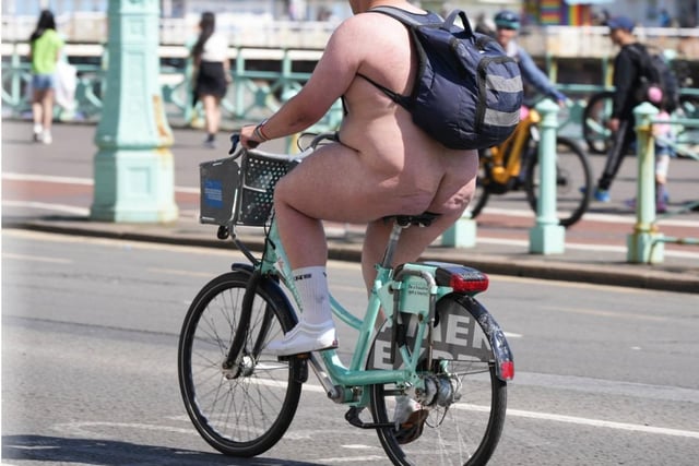 The Brighton Naked Bike Ride took place on Sunday, June 12