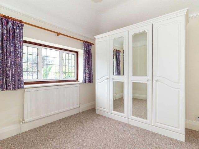 There are built-in wardrobes in two of the upstairs bedrooms