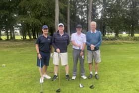 The lead team from Horsham Seniors away at Hoebridge Golf Club.