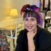 Worthing community art practitioner Leigh-Anna Barber, right, with Jeanette Crompton from Tommys Community Kitchen, one of the Art, Mind & Soul CIC group's chosen charities. Picture: Leigh-Anna Barber