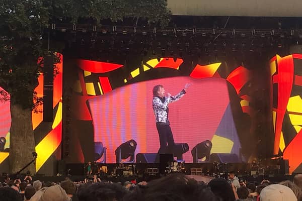 Mick Jagger at Hyde Park last year (pic by Phil Hewitt)