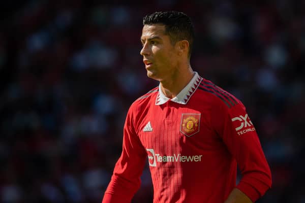 Erik ten Hag has issued an update on the status of wantaway Manchester United striker Cristiano Ronaldo ahead of their Premier League opener against Brighton & Hove Albion on Sunday. Picture by Ash Donelon/Manchester United via Getty Images