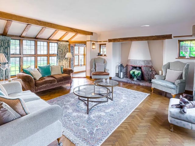 The property's beautiful living room.