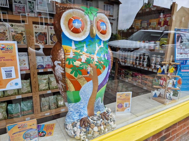 Colourful owls have flown into Arundel as part of the Wild in Art event The Big Hoot trail, raising money for Chestnut Tree House.