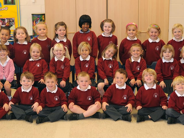 New reception pupils at Hassocks Infant School in 2010