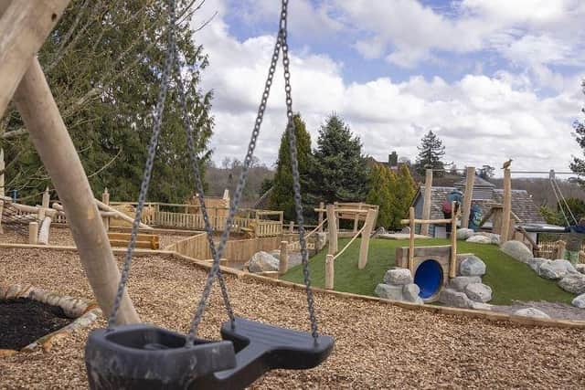 Part of the new children's play park which has opened at Leonardslee Gardens near Horsham
