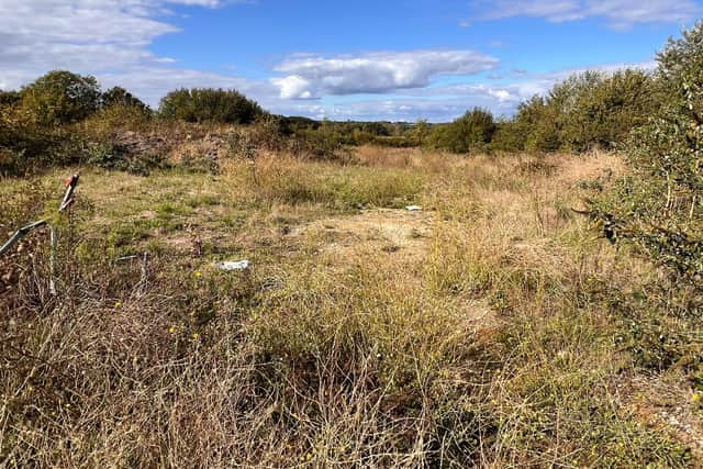 The site to the west of Glovers House in Glovers End, Bexhill
