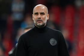 Pep Guardiola has issued an injury update on a trio of key Manchester City men ahead of Saturday’s home Premier League clash against Brighton & Hove Albion. Picture by Dan Mullan/Getty Images