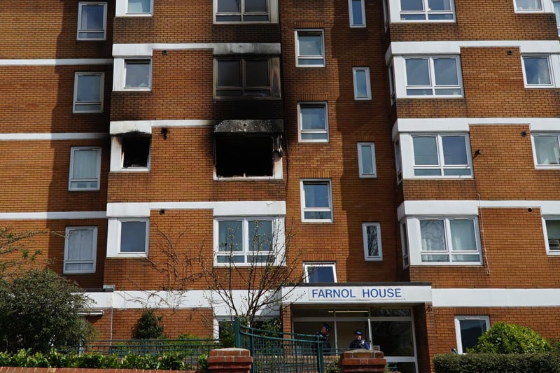 Man dies following fire at Eastbourne flat